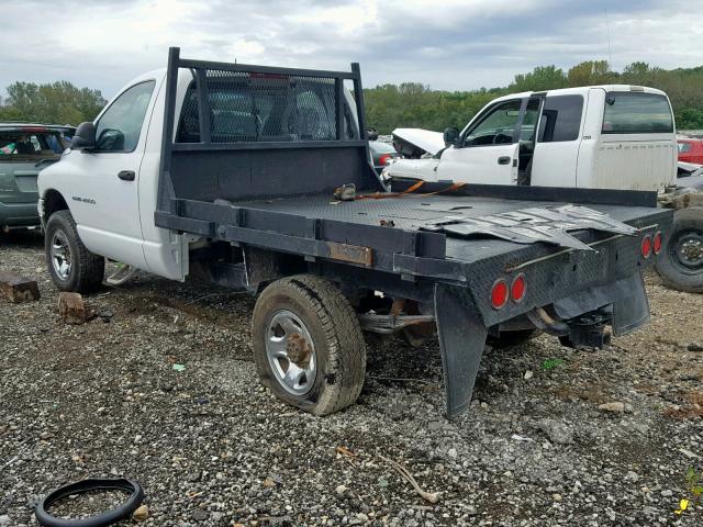 3D7KU26653G759317 - 2003 DODGE RAM 2500 S Սպիտակ լուսանկար 3