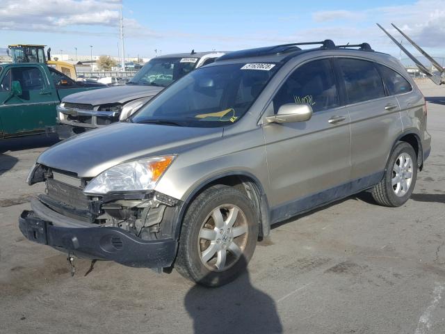 JHLRE38768C019581 - 2008 HONDA CR-V EXL GOLD photo 2