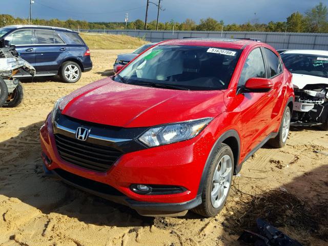 3CZRU5H58GM741975 - 2016 HONDA HR-V EX RED photo 2