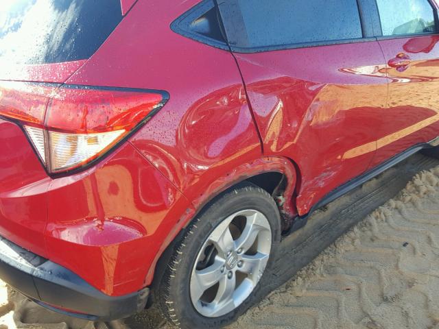 3CZRU5H58GM741975 - 2016 HONDA HR-V EX RED photo 9