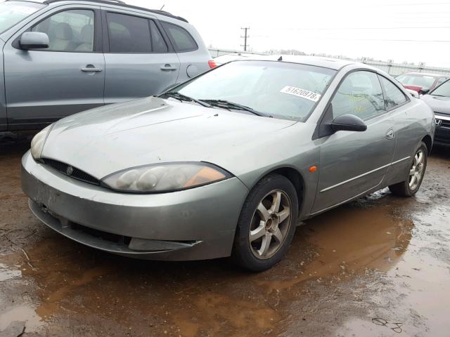 1ZWFT61L3Y5631233 - 2000 MERCURY COUGAR V6 GRAY photo 2