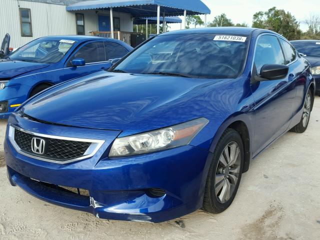 1HGCS12338A001638 - 2008 HONDA ACCORD LX- BLUE photo 2