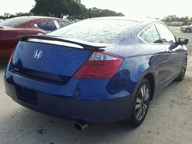 1HGCS12338A001638 - 2008 HONDA ACCORD LX- BLUE photo 4