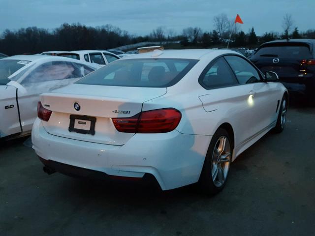 WBA3N5C54FK197929 - 2015 BMW 428 XI WHITE photo 4