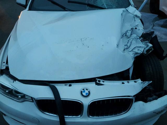 WBA3N5C54FK197929 - 2015 BMW 428 XI WHITE photo 7