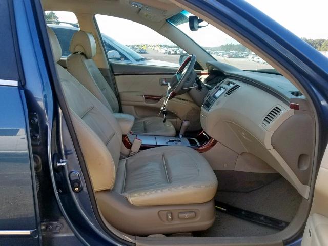 KMHFC46F88A321158 - 2008 HYUNDAI AZERA SE BLUE photo 5