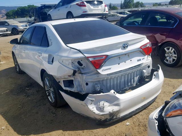 4T1BD1FK5FU147441 - 2015 TOYOTA CAMRY HYBR WHITE photo 3