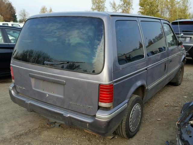 2P4GH45R2PR158048 - 1993 PLYMOUTH VOYAGER SE SILVER photo 4