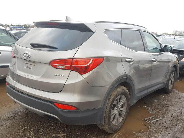 5XYZU3LB6GG309051 - 2016 HYUNDAI SANTA FE S GRAY photo 4