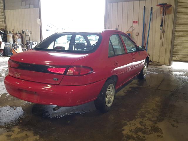 3FAFP13P71R208453 - 2001 FORD ESCORT RED photo 4