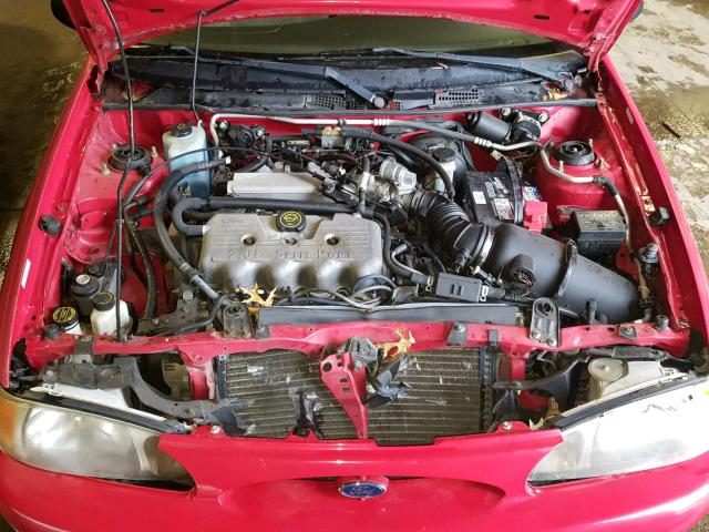 3FAFP13P71R208453 - 2001 FORD ESCORT RED photo 7