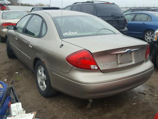 1FAFP55U73G256815 - 2003 FORD TAURUS SES BEIGE photo 3