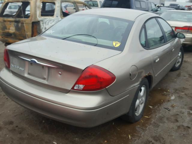 1FAFP55U73G256815 - 2003 FORD TAURUS SES BEIGE photo 4