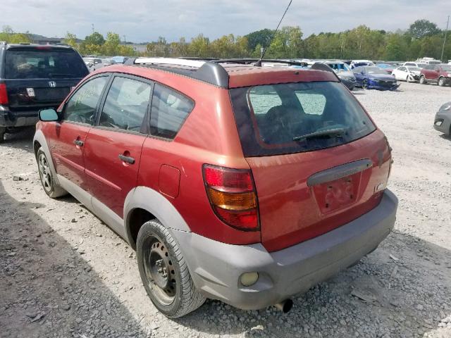 5Y2SL62863Z402742 - 2003 PONTIAC VIBE RED photo 3