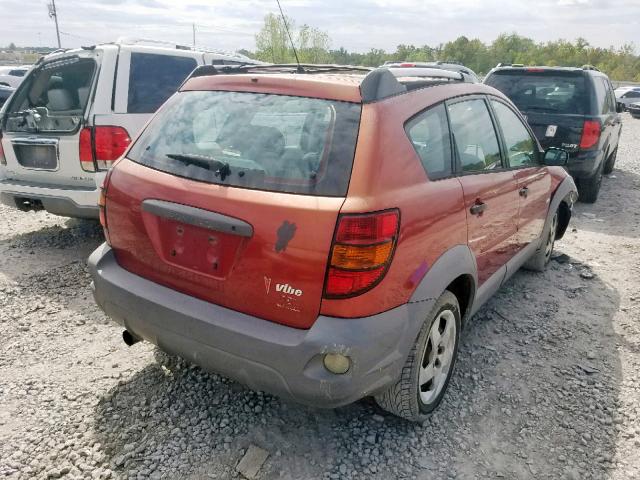 5Y2SL62863Z402742 - 2003 PONTIAC VIBE RED photo 4