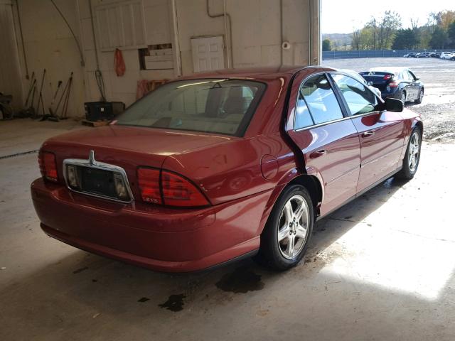 1LNHM87A42Y676861 - 2002 LINCOLN LS BURGUNDY photo 4