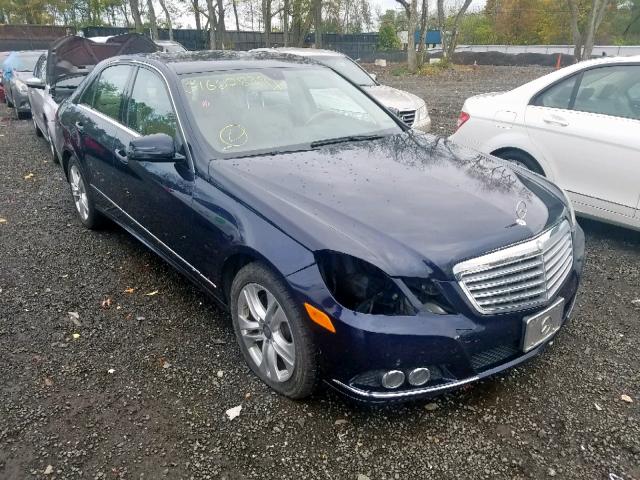 WDDHF8HB0BA359261 - 2011 MERCEDES-BENZ E 350 4MAT BLUE photo 1