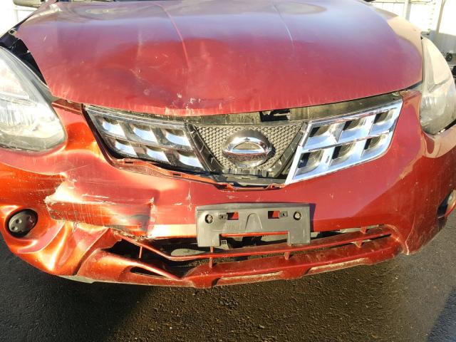 JN8AS5MTXEW102253 - 2014 NISSAN ROGUE SELE RED photo 9