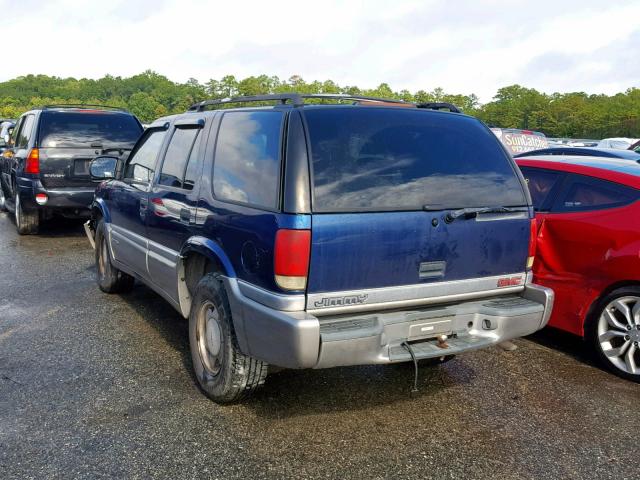 1GKCS13W2X2539297 - 1999 GMC JIMMY BLUE photo 3