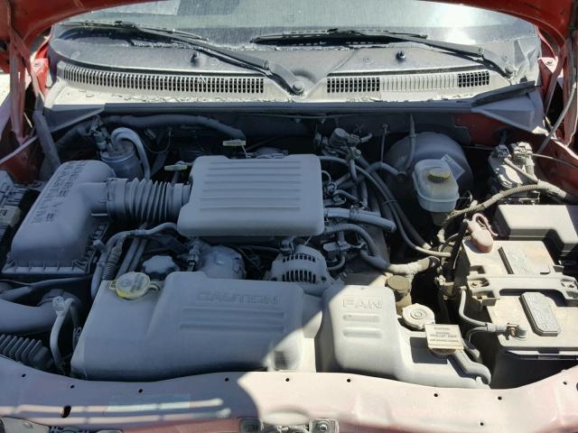 1B7GL2AN5YS772280 - 2000 DODGE DAKOTA QUA RED photo 7