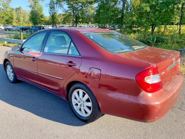 4T1BF30K42U006871 - 2002 TOYOTA CAMRY LE RED photo 4