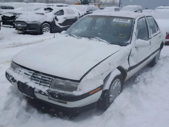 1G1LT53T8PY172627 - 1993 CHEVROLET CORSICA LT WHITE photo 2