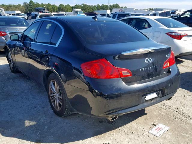 JN1CV6AP9DM723246 - 2013 INFINITI G37 BASE BLACK photo 3