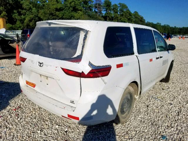 5TDZK3DC0FS585014 - 2015 TOYOTA SIENNA WHITE photo 4