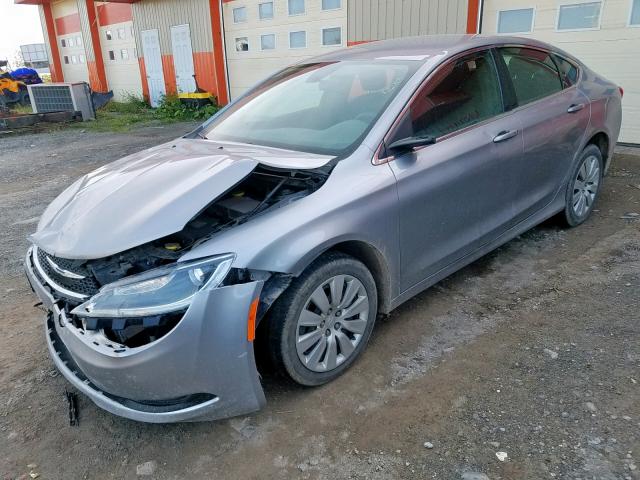 1C3CCCFB9FN600725 - 2015 CHRYSLER 200 LX GRAY photo 2