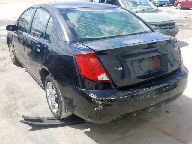 1G8AJ54F54Z210635 - 2004 SATURN ION LEVEL BLACK photo 3