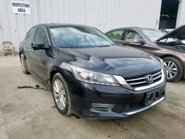 1HGCR3F83DA020312 - 2013 HONDA ACCORD EXL BLACK photo 1