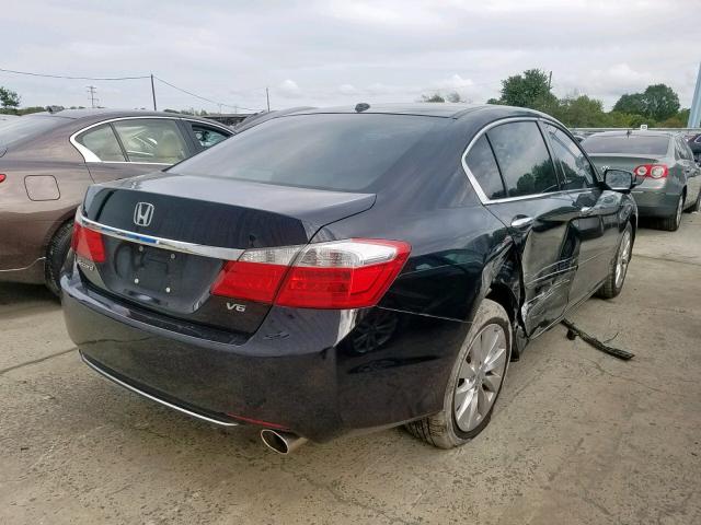 1HGCR3F83DA020312 - 2013 HONDA ACCORD EXL BLACK photo 4