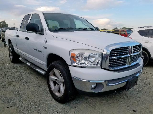 1D7HA18297S162127 - 2007 DODGE RAM 1500 S WHITE photo 1