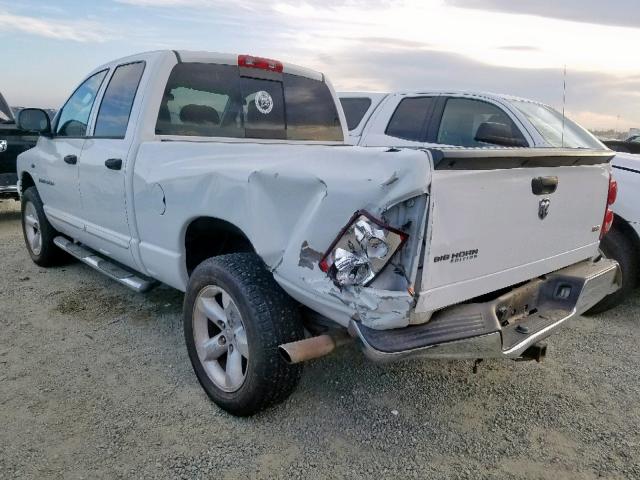 1D7HA18297S162127 - 2007 DODGE RAM 1500 S WHITE photo 3