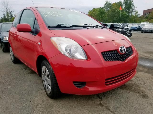 JTDJT923385161531 - 2008 TOYOTA YARIS RED photo 1