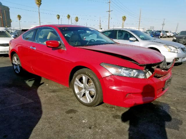 1HGCS2B89CA007132 - 2012 HONDA ACCORD EXL RED photo 1