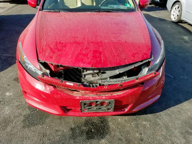 1HGCS2B89CA007132 - 2012 HONDA ACCORD EXL RED photo 9