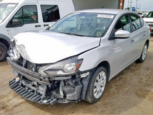 3N1AB7AP7HL647015 - 2017 NISSAN SENTRA SV SILVER photo 2