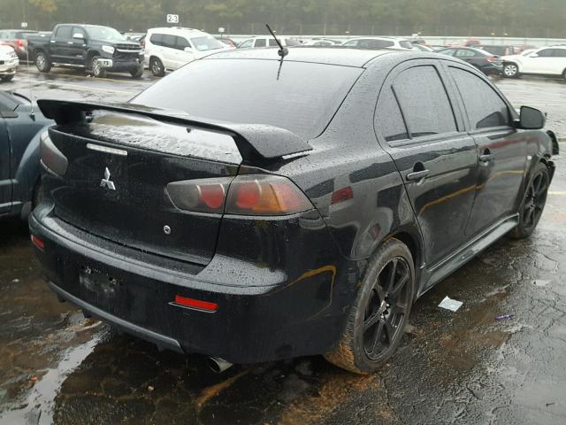 JA32U8FW8BU043566 - 2011 MITSUBISHI LANCER GTS BLACK photo 4