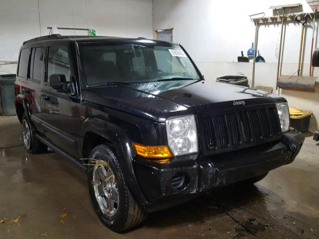 1J8HG48K86C144018 - 2006 JEEP COMMANDER BLACK photo 1