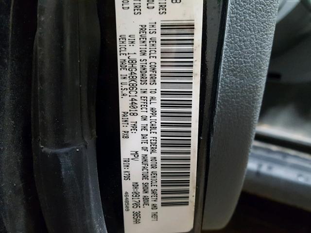 1J8HG48K86C144018 - 2006 JEEP COMMANDER BLACK photo 10