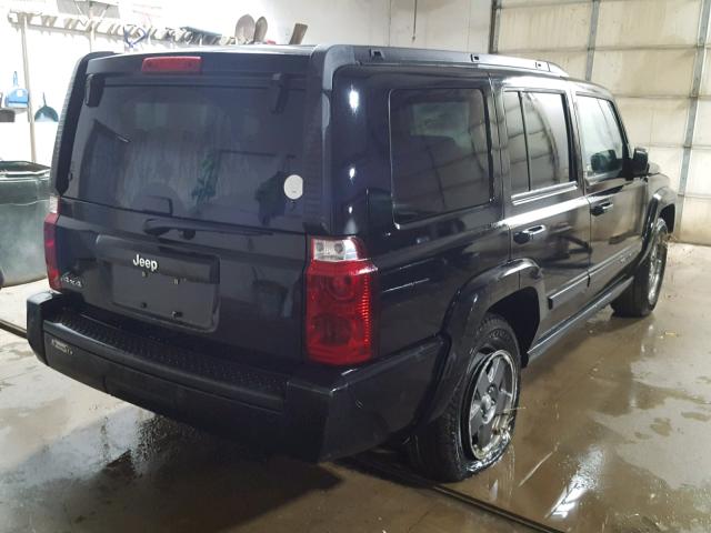1J8HG48K86C144018 - 2006 JEEP COMMANDER BLACK photo 4