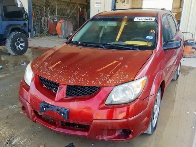 5Y2SL62894Z437163 - 2004 PONTIAC VIBE RED photo 2