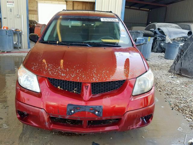 5Y2SL62894Z437163 - 2004 PONTIAC VIBE RED photo 9