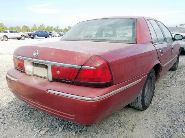 2MEFM74W9XX694039 - 1999 MERCURY GRAND MARQ RED photo 4