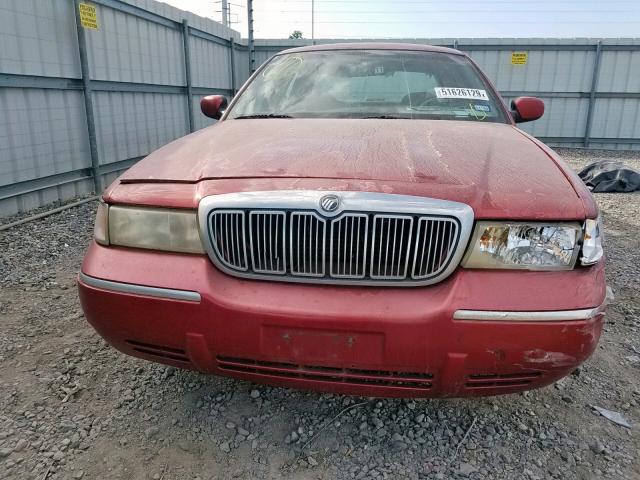 2MEFM74W9XX694039 - 1999 MERCURY GRAND MARQ RED photo 9