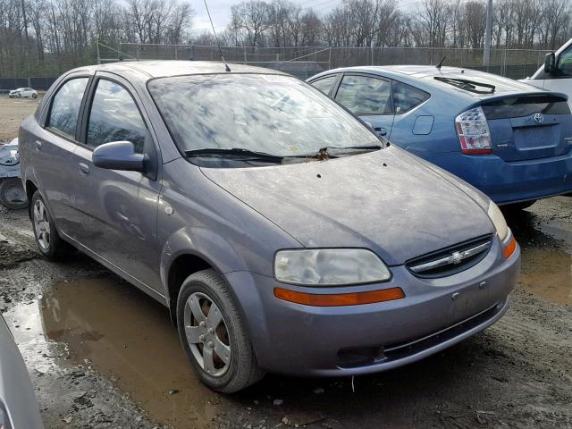 KL1TD56696B532166 - 2006 CHEVROLET AVEO BASE ვერცხლისფერი ფოტო 1