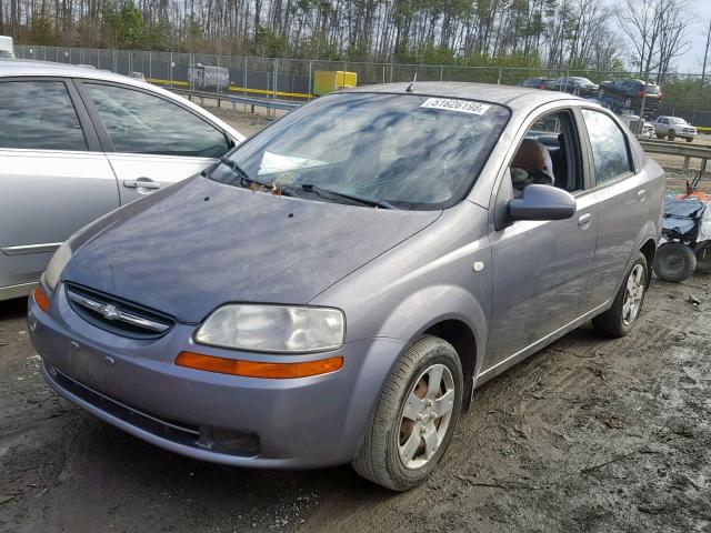 KL1TD56696B532166 - 2006 CHEVROLET AVEO BASE ვერცხლისფერი ფოტო 2