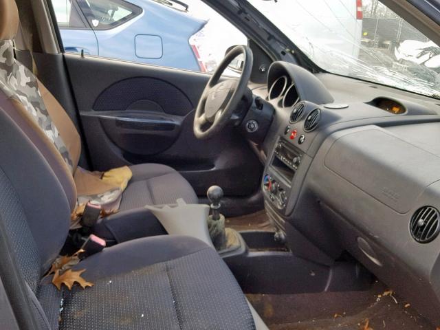 KL1TD56696B532166 - 2006 CHEVROLET AVEO BASE ვერცხლისფერი ფოტო 5