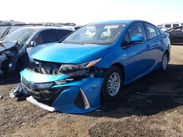 JTDKARFP0H3067092 - 2017 TOYOTA PRIUS PRIM ლურჯი ფოტო 2